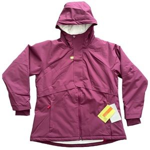 NEW!  Women’s Winter Jacket w/ Hood And Thumb Holes - All In Motion XXL Maroon